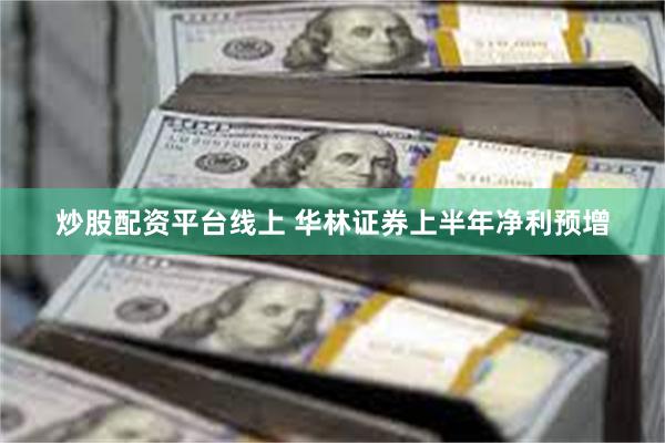 炒股配资平台线上 华林证券上半年净利预增